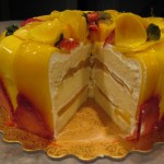 Mango Cake - Cut